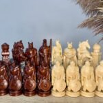 Сhess pieces "Knights" Carving Premium Quality