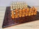 Wooden Chess Set: Chess Board + Chess pieces "Armed Forces of Ukraine" - Image 7