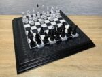 Chess Set: Wooden Chess Board "Waves of Aspiration" + glossy pieces "Elite" - Image 5