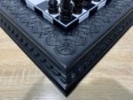 Chess Set: Wooden Chess Board "Waves of Aspiration" + glossy pieces "Elite" - Image 2