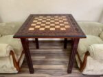 Wooden Chess Table with two Drawers for storage pieces - Image 3