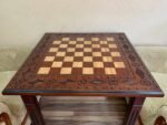 Wooden Chess Table with two Drawers for storage pieces - Image 4