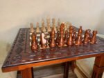 Wooden Chess set: Classic Chess Table + chess pieces "Staunton" - Image 8