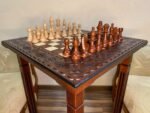 Wooden Chess set: Classic Chess Table + chess pieces "Staunton" - Image 3