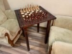 Wooden Chess set: Classic Chess Table + chess pieces "Staunton" - Image 2