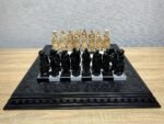 Wooden Chess Set: Glossy Board "Royal" + pieces "Knights" - Image 3