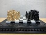 Wooden Chess Set: Glossy Board "Royal" + pieces "Knights" - Image 7