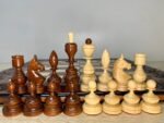 Wooden Chess Pieces "Classic Deluxe" ONLY carved maple wood family game chess set unique exclusive handmade gift woodcarving - Image 10