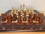 Wooden Chess Pieces "Classic Deluxe" ONLY carved maple wood family game chess set unique exclusive handmade gift woodcarving - Image 8