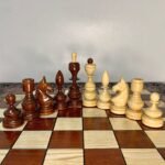 Wooden Chess Pieces "Classic Deluxe" ONLY carved maple wood family game chess set unique exclusive handmade gift woodcarving