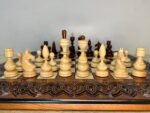 Wooden Chess Pieces "Classic Deluxe" ONLY carved maple wood family game chess set unique exclusive handmade gift woodcarving - Image 7