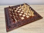 Wooden Chess Pieces "Classic Deluxe" ONLY carved maple wood family game chess set unique exclusive handmade gift woodcarving - Image 9