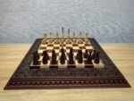 Chess set: Chess board “Waves of Aspiration” + glossy pieces "Elite" - Image 6