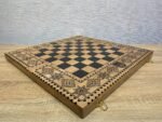 Folding Chess Board “Star of Life” with Velvet-lined Storage for chess pieces, Ukrainian symbols - Image 8