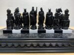 Wooden Chess Set: Glossy Board "Royal" + pieces "Knights" - Image 4