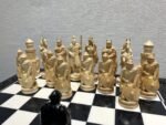Wooden Chess Set: Glossy Board "Royal" + pieces "Knights" - Image 8
