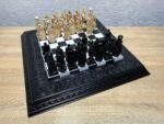 Wooden Chess Set: Glossy Board "Royal" + pieces "Knights" - Image 5