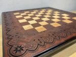Wooden Chess Board with Storage Ash Wood - Image 5