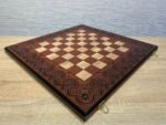 Folding Chess Board with Storage for Each Chess Piece and Markings - Image 7