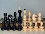 Wooden Chess set: Folding Board "Star of Life" with Velvet-lined Storage + pieces "Classic Luxe" - Image 5