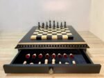 Chess Set: Wooden Board with Storage + Chess Pieces "Classic Deluxe" - Image 5