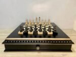 Chess Set: Wooden Board with Storage + Chess Pieces "Classic Deluxe" - Image 4