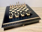 Chess Set: Wooden Board with Storage + Chess Pieces "Classic Deluxe" - Image 2