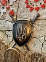 Wooden Coat of arms of Ukraine - Ukrainian Trident - Image 3