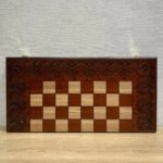 Folding Chess Board with Storage for Each Chess Piece and Markings - Image 2