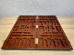 Folding Chess Board with Storage for Each Chess Piece and Markings - Image 8