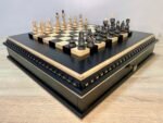 Chess Set: Wooden Board with Storage + Chess Pieces "Classic Deluxe" - Image 3