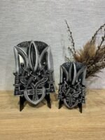 Ukrainian Trident, engraving"Glory to Ukraine/AFU" from ash wood with Black patina,Coat of arms of Ukraine,wooden Wall decor,Trizub for gift - Image 9