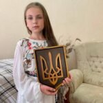 Wooden Trident, Panel Coat of arms of Ukraine , Ukrainian Tryzub, Wall Decor, Handmade wood carving, ukrainian Gift