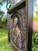 Wooden Decor "The saint Olga of Kyiv", carved wall panel , handmade, wall hanging, art living room, Birthday Gift for Mother, Wife, daughter - Image 6