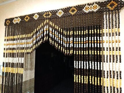 Wooden Bead Blinds – Door Curtain & Stylish Doorway & Room Decoration