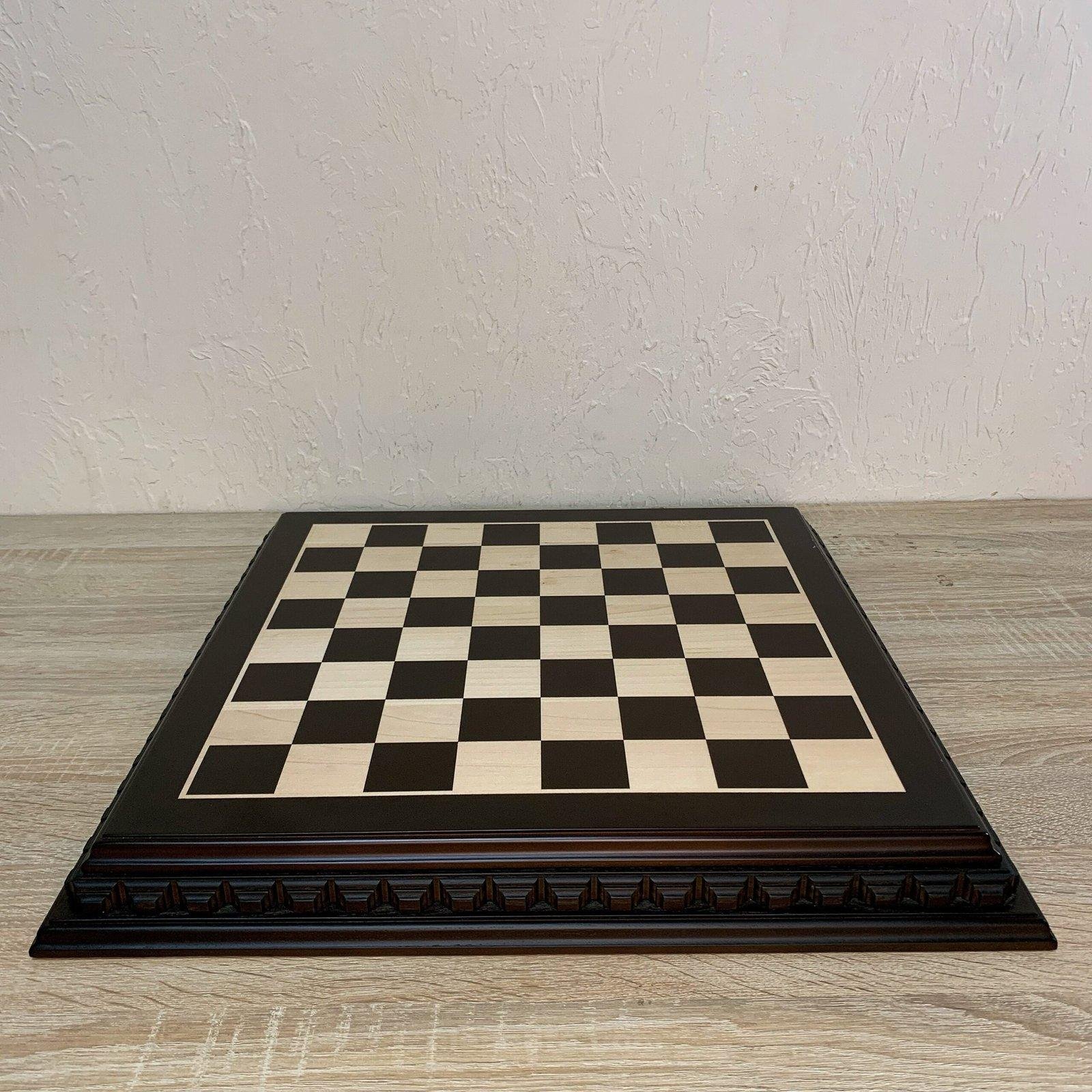 il_fullxfull.6545935130_mr92-scaled-1.jpg Handcrafted ash chess board in dark brown is a classic choice for family games and everyday leisure