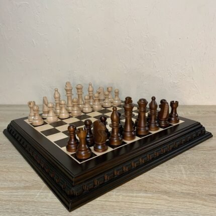 Wooden Chess set: Classic Chess Board + pieces "Staunton"