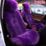 Handmade sheepskin seat cover