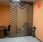 wooden curtain room divider eco friendly natural design