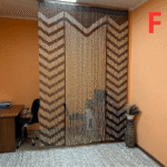 wooden curtain room divider eco friendly natural design