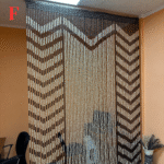 handmade beaded curtain for home decor wooden beads