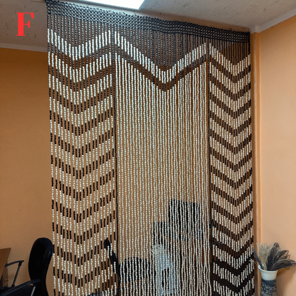 handmade beaded curtain for home decor wooden beads