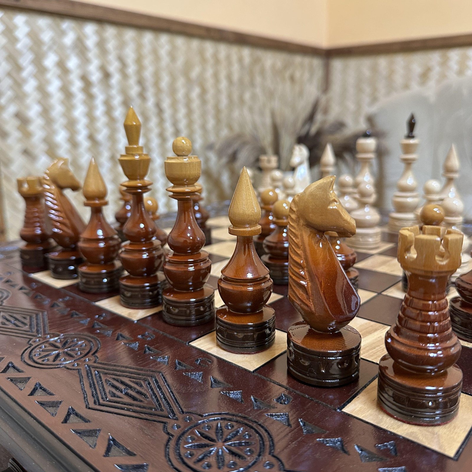 IMG_6280 Glossy Chess pieces "Elite" Ombre color - Image 1