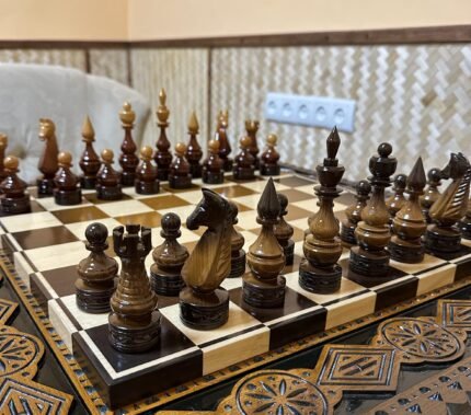Luxury Chess pieces "Elite" with Ombre color and Glossy finish