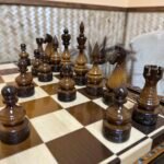 Luxury Chess pieces "Elite" with Ombre color and Glossy finish - Image 3