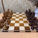 Wooden Chess pieces "Royal Filigree" slavic style with ornamental detailing - Image 8