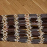 Wooden Curtain “Rustic Plank” multicolor - Handmade divider, Blinds & Stylish home decor - Image 4