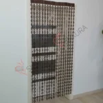 Handmade Curtain “Diamonds” - Wooden beads, Room divider and Wall decor - Image 3