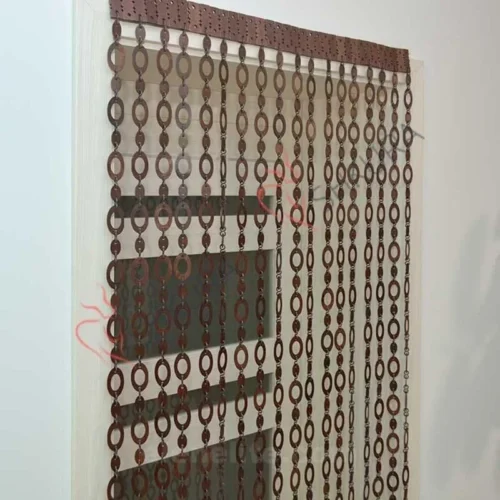 bead curtain bohemian style handmade wood design