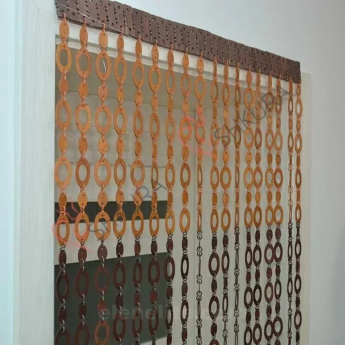 wooden curtain handcrafted decor for entryway or room